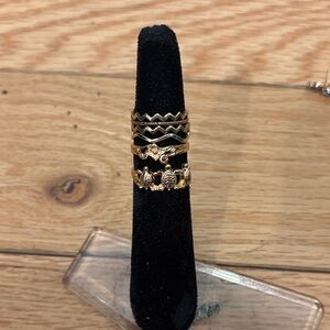 Gold-Tone Stackable Ring Set